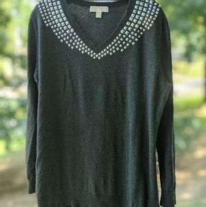 MICHAEL Michael Kors Studded Sweater, Size…